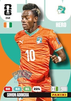 Simon Adingra Ivory Coast Panini FIFA World Cup 2026 Adrenalyn XL #248